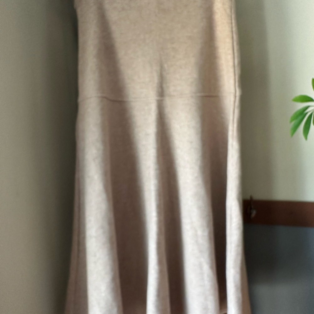 Elegant Beige Women's Skirt OGL Size L Warm Soft NWOT